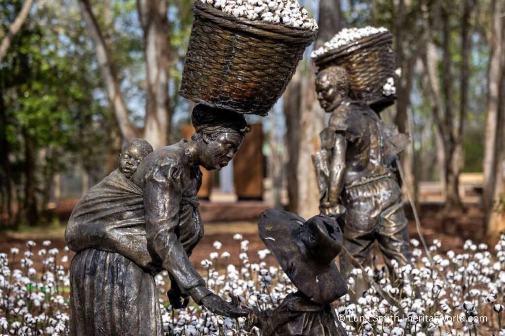 Exploring the new tribute to enslaved Americans in a sculpture park