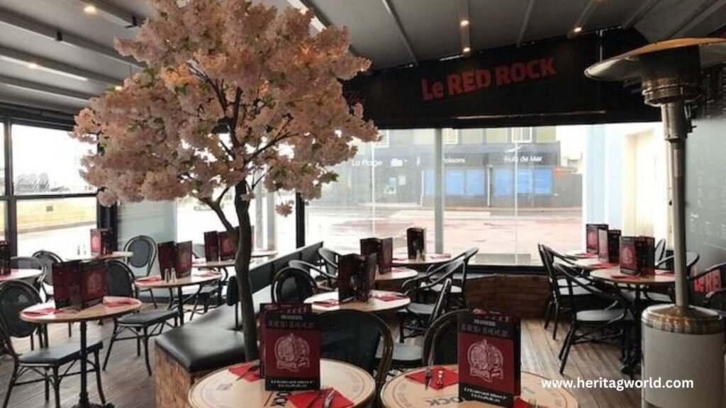 a tree in a restaurant