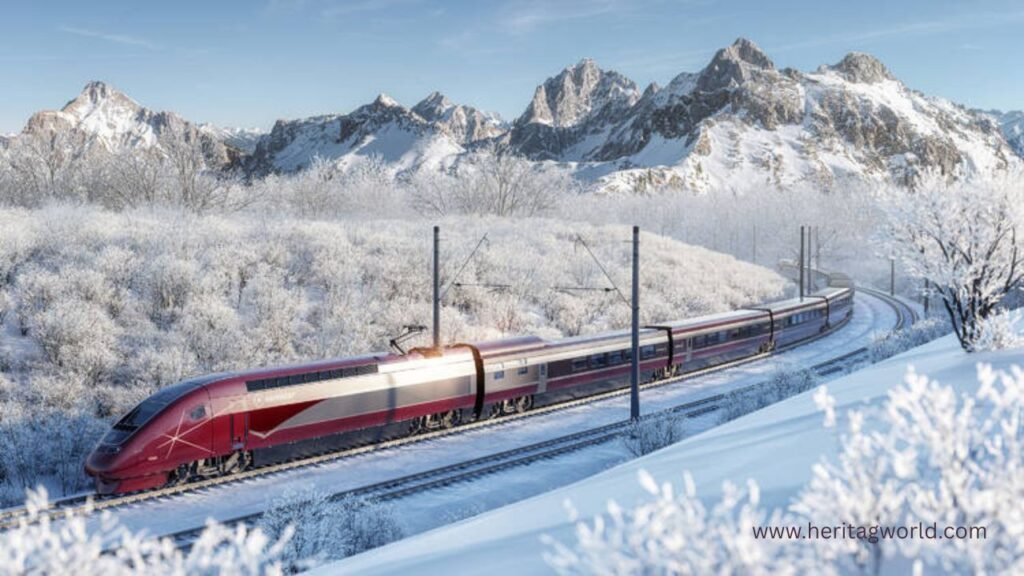 London by Train in Winter